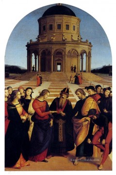 Heirat der Jungfrau Renaissance Meister Raphael Ölgemälde